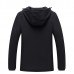 Pure Color Zipper Hooded Spring Autumn Casual Jacket for Men