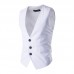 Mens Three Buttons Business Slim Fit Solid Color Casual Vest Mens Three Buttons Business Slim Fit Solid Color Casual Vest