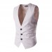 Mens Three Buttons Business Slim Fit Solid Color Casual Vest Mens Three Buttons Business Slim Fit Solid Color Casual Vest