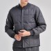 Mens Business Thick Warm Stand Collar Rib Cuff Long Sleeve Casual Coats