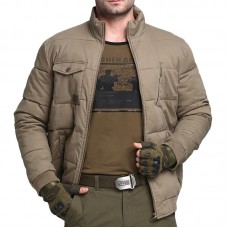 Mens Outdoor Winter Thick Warm Cotton Down Padded Military Casual Jacket