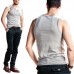 Men Summer Outdoors Sleeveless Solid Color O-neck Leisure Cotton Slim Vest Tops