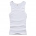 Men Summer Outdoors Sleeveless Solid Color O-neck Leisure Cotton Slim Vest Tops