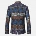 Mens Ethnic Style Printing Suit Jacket Blazers