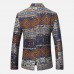 Mens Ethnic Style Printing Suit Jacket Blazers