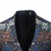 Mens Ethnic Style Printing Suit Jacket Blazers