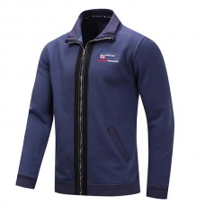 Turn-down Collar Zipper Cotton Casual Jacket for Men