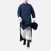Mens Chinese Style Loose Comfy Tang Suit Stand Collar Long Retro Casual Coats