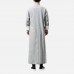 Mens Chinese Style Loose Comfy Tang Suit Stand Collar Long Retro Casual Coats