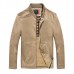 Mens Casual Business Spring Autumn Stand Collar Cotton Jacket