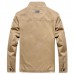 Mens Casual Business Spring Autumn Stand Collar Cotton Jacket