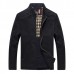 Mens Casual Business Spring Autumn Stand Collar Cotton Jacket