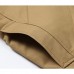 Winter Mens Mid Long Cotton Stylish Jacket Plus Velvet Thick Solid Color Single Breasted Coat