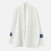 Vintage Ethnic Chinese style Linen Coats Loose Cardigans for Men