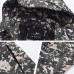 Mens Camo Printing Windproof Breathable Casual Hooded Outdoor Sports Jacket