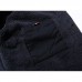 Mens Turn Down Collar Thick Fleece Warm Winter Jacket Casual Coats