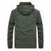 Mens Winter Mid-long Thick Warm Fleece Outdoor Hooded Jacket Windbreaker