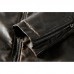 Mens Vintage Faux Leather Motorcycle Jacket Thick Warm PU Biker Jacket