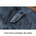 Mens Winter Velvet Plus Thick Warm Stylish Motor Yellow Faux Washed Leather Jackets