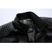 Mens PU Faux Leather Motorcycle Biker Jacket