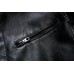 Mens PU Faux Leather Motorcycle Biker Jacket