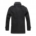 Fashion Winter Mens Warm Woolen Fleece Jacket Coat Wool Button Up