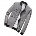 Mens Fall Casual Fashion Slim Varsity Jacket