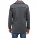Large Lapel Design Fashion Long Style Men's Trench Coat Pure Color Long Sleeve Casual Jacket
