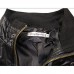 Mens Fashion PU Zipper Single Breasted Fit Pockets Design Leather Jacket