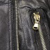 Mens Fashion PU Zipper Single Breasted Fit Pockets Design Leather Jacket
