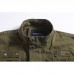 Mens Multi Pockets Cotton Stand Collar Loose Fit Casual Vest