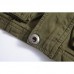 Mens Multi Pockets Cotton Stand Collar Loose Fit Casual Vest