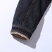 Mens Winter Fleece Liner Thick Warm Denim Jacket