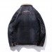 Mens Winter Fleece Liner Thick Warm Denim Jacket