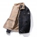 Mens Winter Fleece Liner Thick Warm Denim Jacket