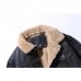 Mens Winter Fleece Liner Thick Warm Denim Jacket
