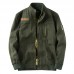 Military Style Embroidery Fleece Warm Mens Casual Fall Winter Jacket