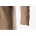 Mens Winter Khaki Mid Long Woolen Overcoat Trench Coat