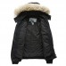 Mens Thick Warm Winter Hooded Casual Jacket Solid Color Faux Fur Collar Coat
