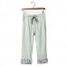 Men's Casual Porcelain Flounced Leg Opening Cropped Pants Chinese Style Cotton Linen Slacks Pants Men's Casual Porcelain Flounced Leg Opening Cropped Pants Chinese Style Cotton Linen Slacks Pants