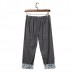 Men's Casual Porcelain Flounced Leg Opening Cropped Pants Chinese Style Cotton Linen Slacks Pants Men's Casual Porcelain Flounced Leg Opening Cropped Pants Chinese Style Cotton Linen Slacks Pants