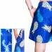 Mens Summer Pineapple Printed Beach Elastic Waist Quickly Dry Board Shorts