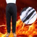Mens Casual Thickened Warm Cotton Winter Zipper Fly Solid Color High Rise Pants Mens Casual Thickened Warm Cotton Winter Zipper Fly Solid Color High Rise Pants