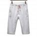 Mens Linen Cotton Antibacterial Breathable Calf-Length Pants Loose Casual Homewear Shorts Mens Linen Cotton Antibacterial Breathable Calf-Length Pants Loose Casual Homewear Shorts