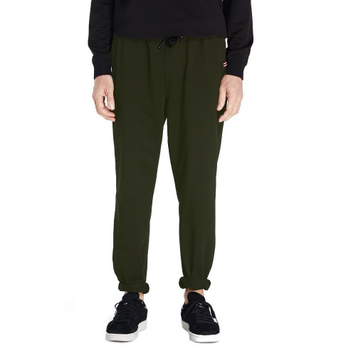 Men's Casual Elastic Waist Drawstring Pants Solid Color Loose Straight Thicked Pants Men's Casual Elastic Waist Drawstring Pants Solid Color Loose Straight Thicked Pants