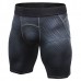 Mens 3D Printed Elastic Fast Dry Fitness Training Tights Sport Shorts