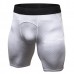 Mens 3D Printed Elastic Fast Dry Fitness Training Tights Sport Shorts