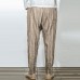 Men Casual Cotton Baggy Harem Pants Fashion Vintage Stripes Straight Long Trousers