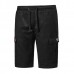 Men's Multi Pockets Solid Color Drawstring Shorts Pants Leisure Cotton Knee-Length Cargo Shorts Men's Multi Pockets Solid Color Drawstring Shorts Pants Leisure Cotton Knee-Length Cargo Shorts