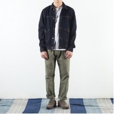 Mens 100% Cotton Solid Color Loose Comfy Straight Casual Pants